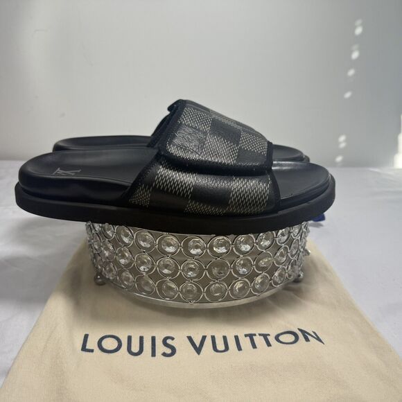 Louis Vuitton Miami Mule Sandals 1ACR2P - Size 9 US / 42 EU - Damier - Authentic - Picture 2 of 8